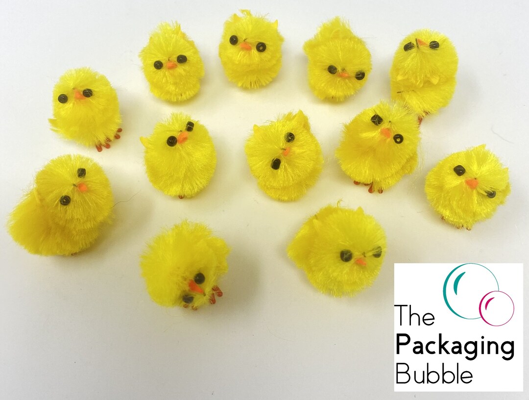 Mini Yellow Fluffy Plush Easter Chicks Bonnet Decoration Chenille Lot Bulk Value - Etsy