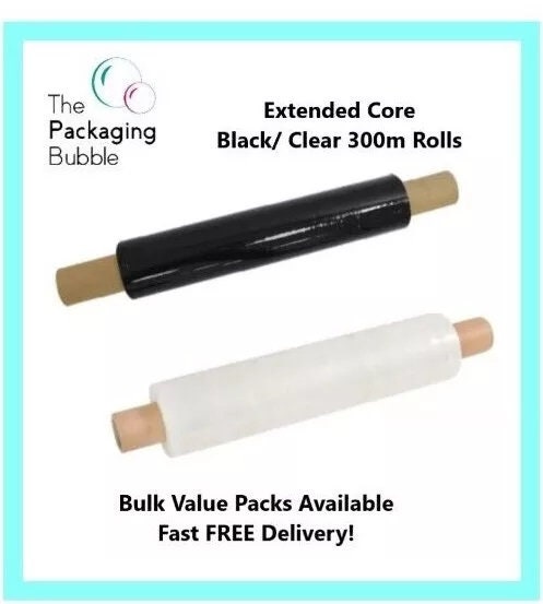 Forte Pellicola Termoretraibile Per Pallet – 400mm X 300m, 17 Micron, 1,75kg – Bobina Extra/STD Core
