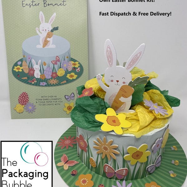 Easter Bonnet Hat Make Your Own Craft Kit Over 40 Hat Embellishments DIY Decor