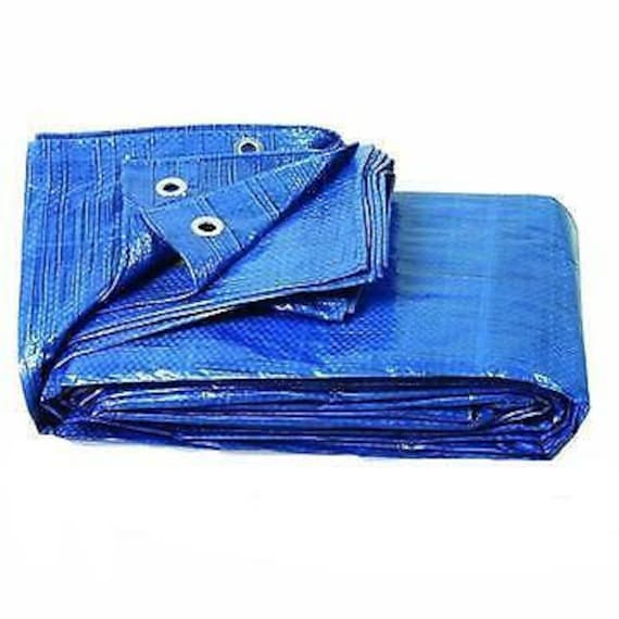 Lona De Polietileno Azul Mugar - 3x4 Metros, 90g/m2, Impermeable Y Resistente A UV, Para Camping, Protección De Muebles, Leña U Obras