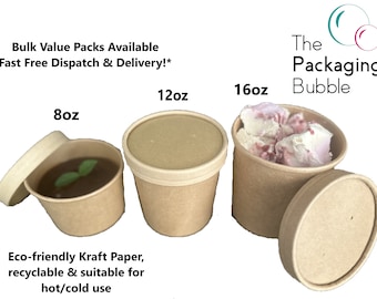 Suppentassen Mit Deckeln Eisbecher zum Mitnehmen Einwegschalen Kraftpapier
