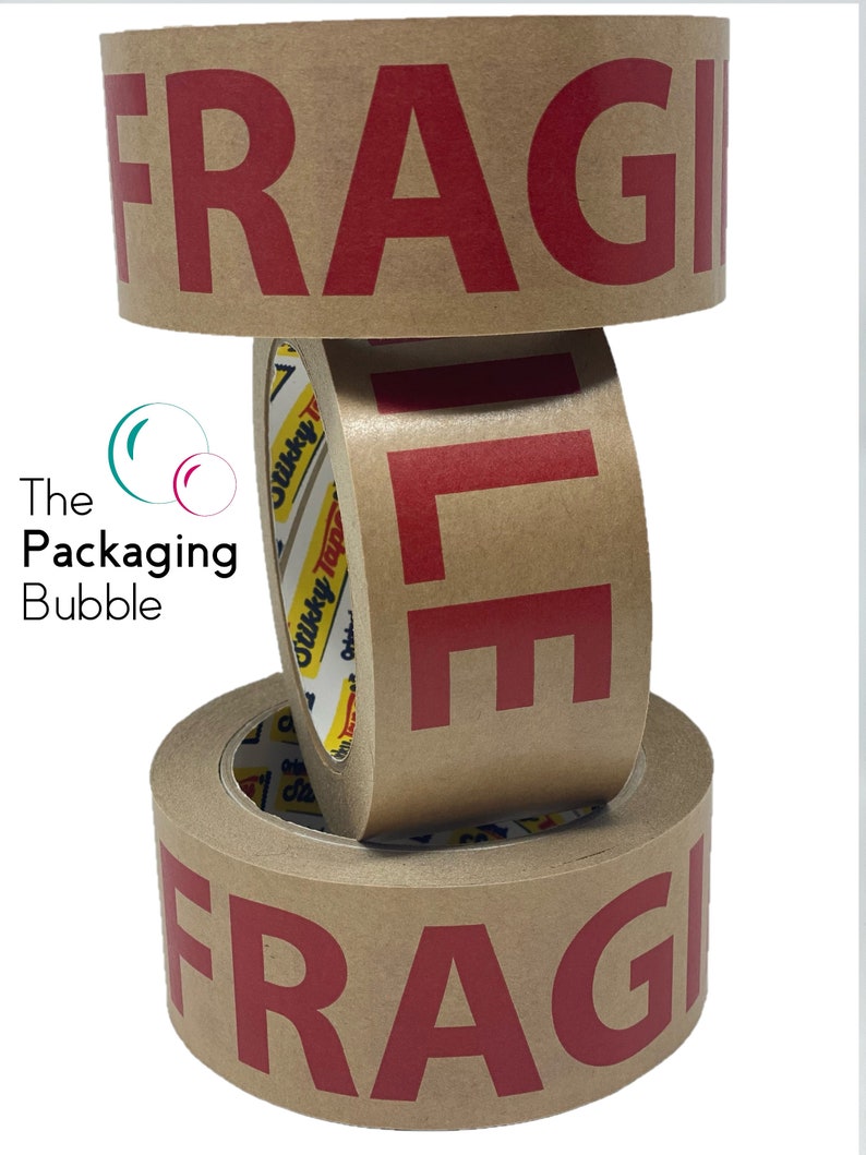 Brown Kraft Paper Packaging Parcel Tape Eco Friendly Etsy Singapore
