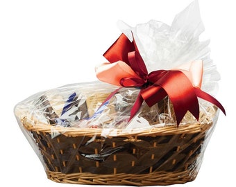 Cello Basket Hamper Bags Clear with Twist Ties