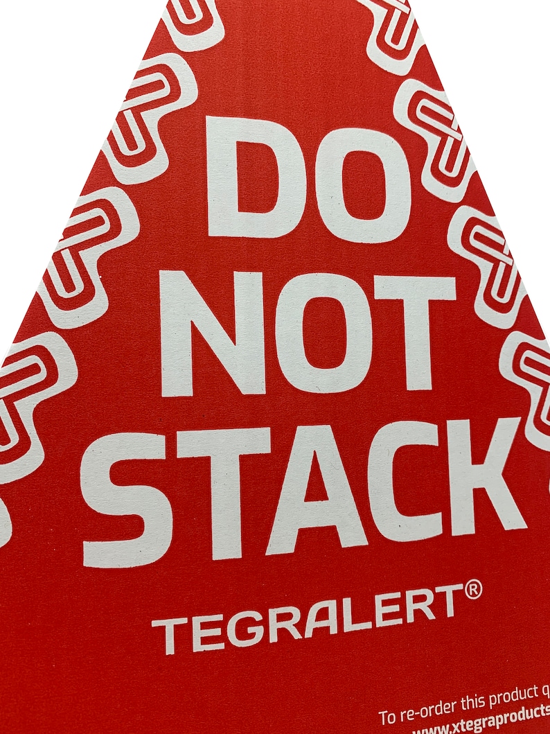 Do Not Stack Sign Cone Do Not Stack Pallet Cones Warning Triangles NSC Bulk Discounts Multi ...