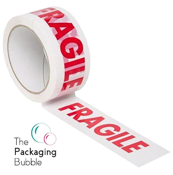 Stikky Tape Fragile klar braun Verpackung Paket Verpackungsband Strong 48mm x 50m 