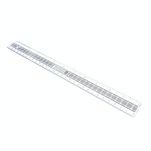 Ruler 30cm 12&quot; Strong Clear Shatter Resistant Plastic Back to School College Uni