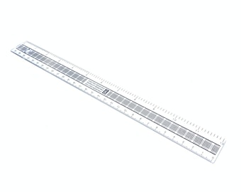 Ruler 30cm 12" Strong Clear Shatter Resistant Plastic Back to School College Uni