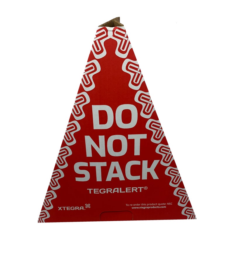 Do Not Stack Sign Cone Do Not Stack Pallet Cones Warning Triangles NSC Bulk Discounts Multi ...