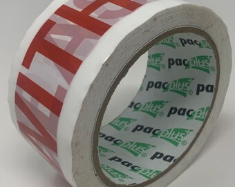 Pacplus Glass Handle With Care Packaging Parcel Packing Tape Strong 50mm x 66m