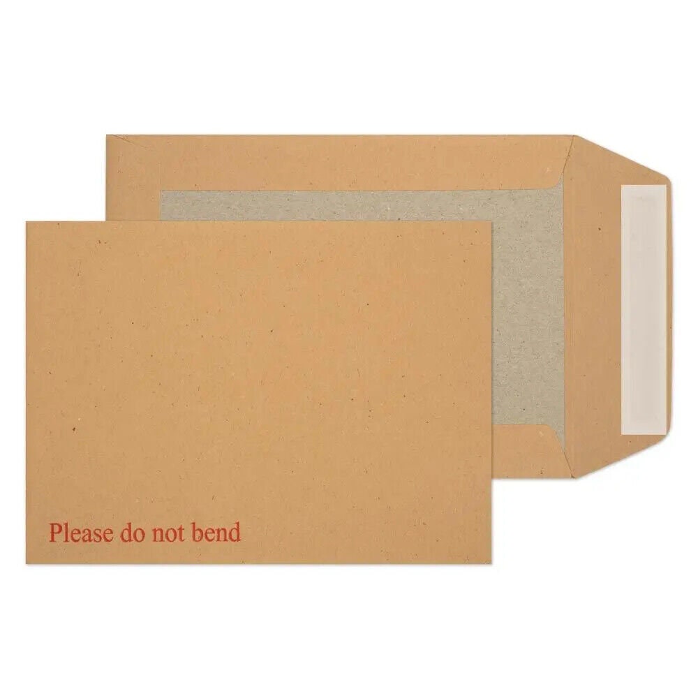 Rigid Cardboard Envelopes: C5, C4, C3, B4, Recycled Kraft Manilla - Etsy