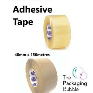 Hot Melt Adhesive Big Tape Clear Brown Parcel Tape Packing Packaging 48mm x 150m