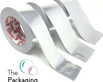 Aluminium Foil Tape Rolls Heat Insulation Duct Self Adhesive 48 72 96mm x 45m