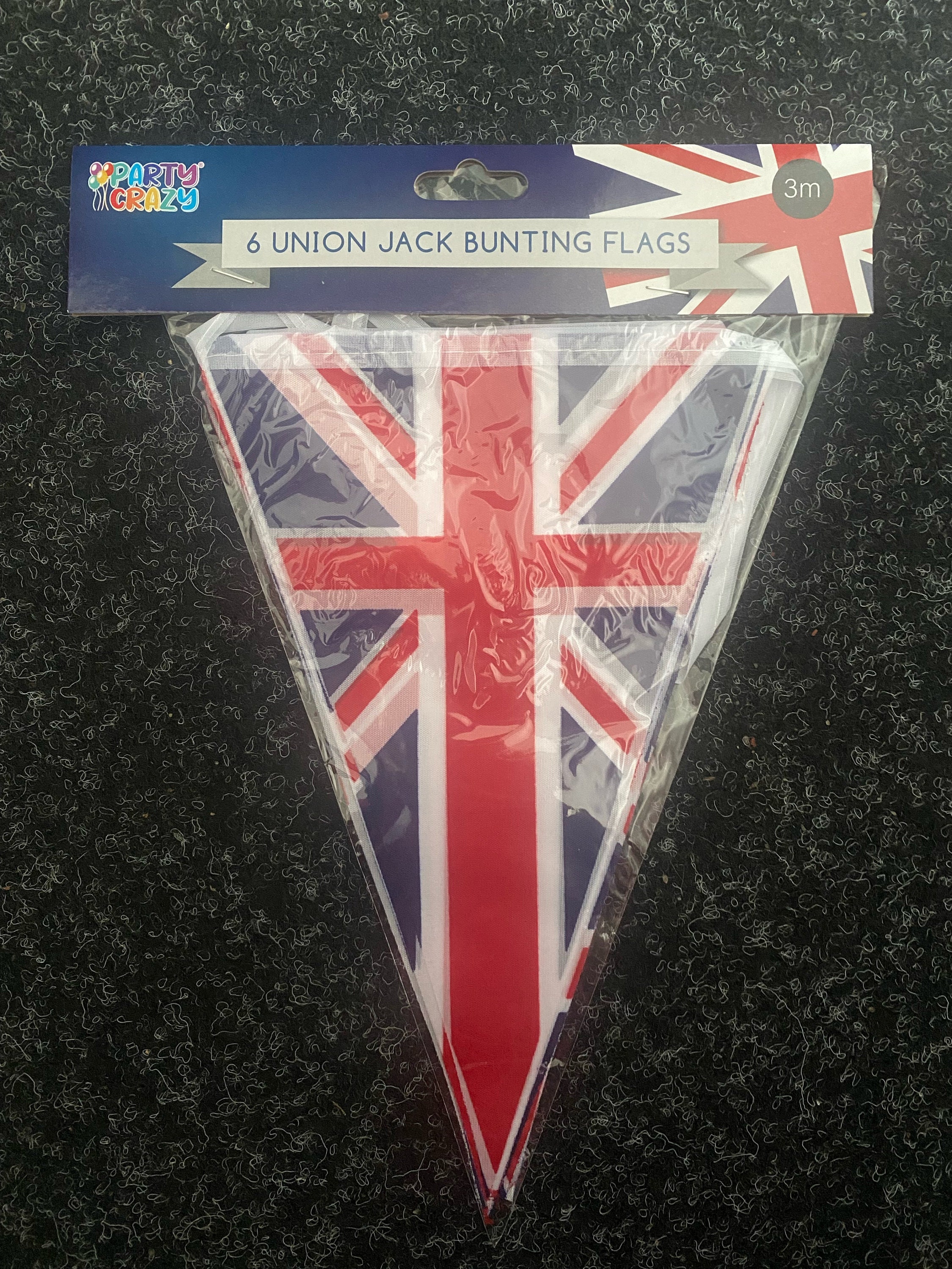 Union Jack Wimpelkette – 25,6 M Lang (70 Flaggen), PVC, Für Partys, WM & Königliche Feiern