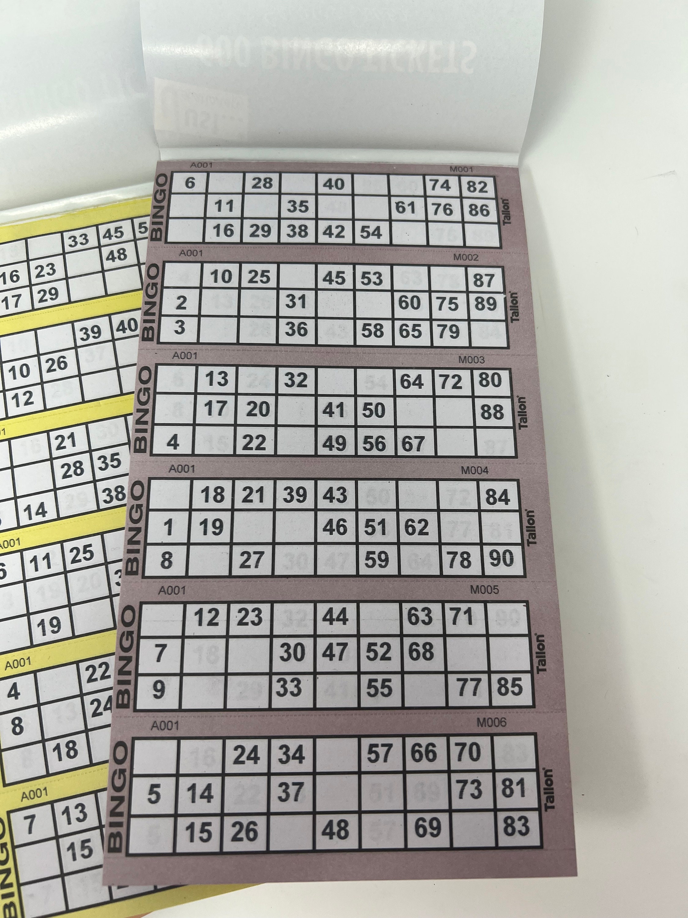 Ameisenkeks Bingoticket Block 600 Tickets | System 15 Aus 90 | Türkis | Perforiert & Leicht Abtrennbar