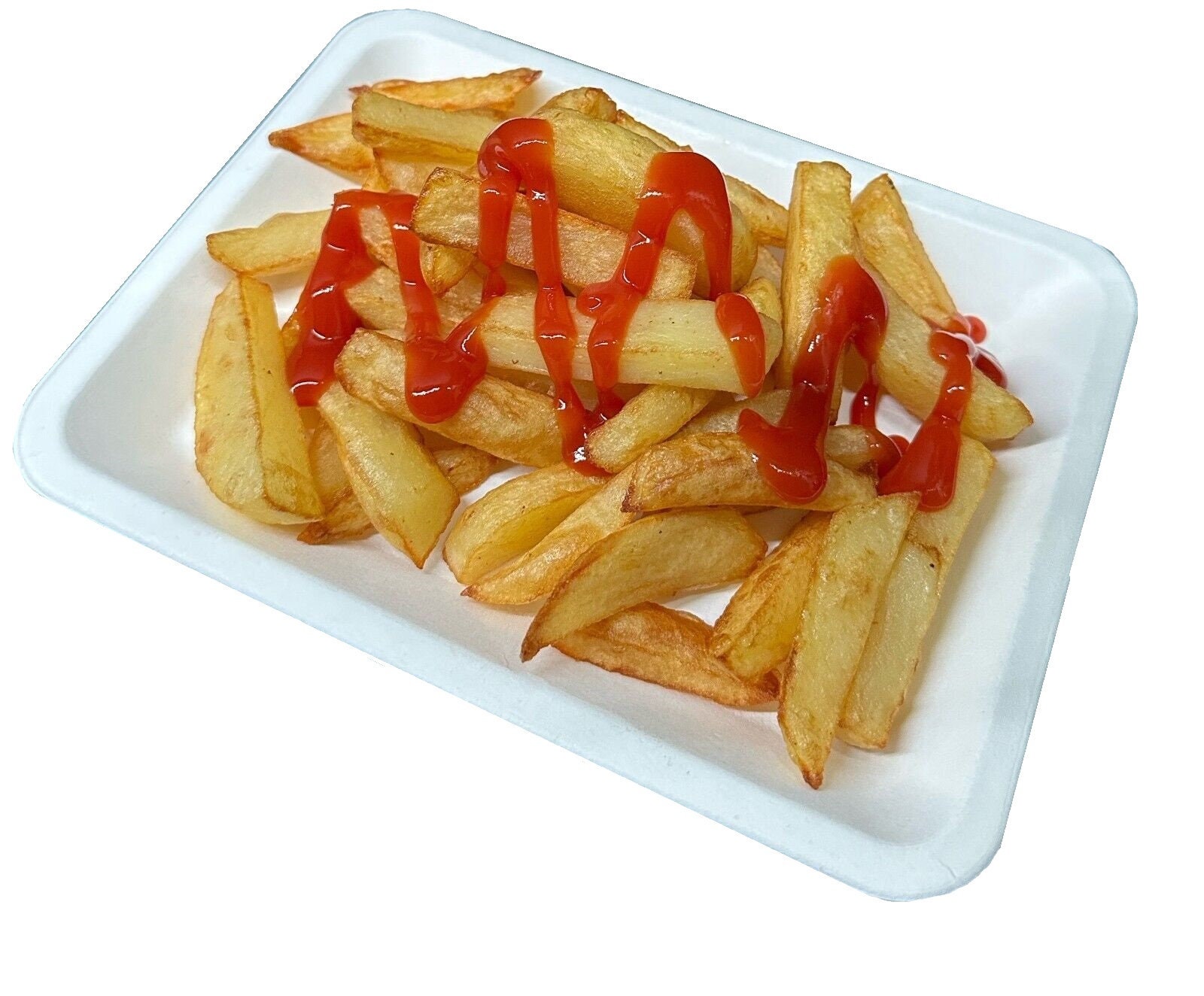 Bagasse Chip Food Trays Compostable Biodegradable Plastic Free 6x8'' Large Tray
