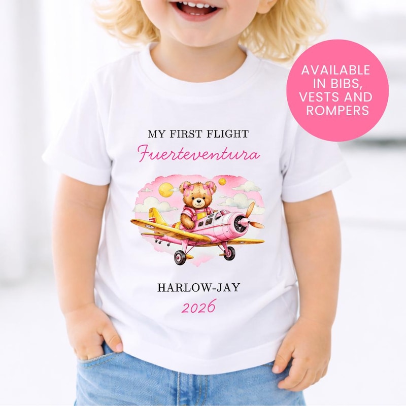 First Plane Trip Shirt - Etsy UK