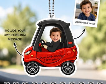 Personalised Drive Safe Acrylic Hanging Decoration Car Driving Sign Funny New Driver Gift