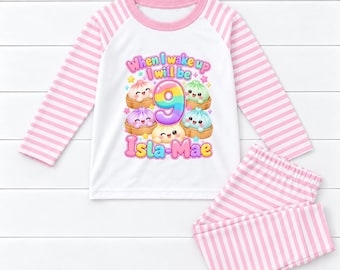 When I wake up Personalised Dumpling Squishie Birthday Kids Pyjamas Squishy Gift Personalized Pjs