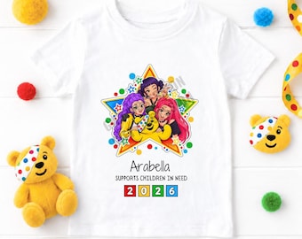 Children In Need Personalised Kpop Demon Hunters Pudsey Bear T-Shirt Support 2026