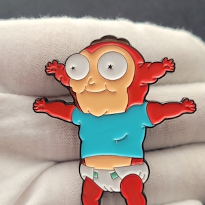 2" LIMITED EDITION Heavy Enamel Pin Baby Domination Baby