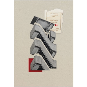 STAIRWAY - Brutalist architecture meets vintage collage