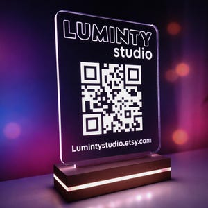 QRコードサイン、ソーシャルメディアQRライトアップサイン、ビジネスソーシャルメディアサイン、Connect With Usサイン、スキャンして支払うサイン、パーソナライズされたLEDサイン