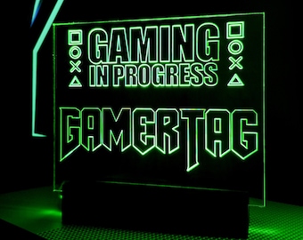 Gamer Gifts, Gamer Room, Accessories, Personalized, Custom, Led Sign, Neon, Gamer Tag, GamerTag, Boyfriend, Controllers, Light, Streamer