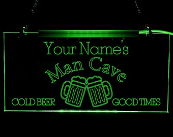 Man Cave Sign, Wall Hanging Man Cave Led Sign, Man Cave Decor, Custom Led Sign, Man Cave Neon Sign, Man Cave Led Light, Man Cave Lover Gift