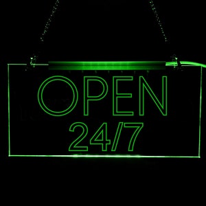 Open Sign, Open Sign Led Light, Open Sign For Business, Open 24 Hour Neon Sign, Open 24 Hrs, Wall Hanging Open Bar Sign, Open Bar Signage