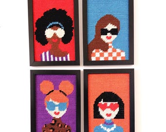 Canvas Kit - 4 canvases 10x15 cm - The Elegant Ones