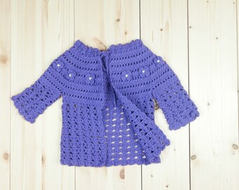 Hand Knit Baby Cardigan -  newborn cardigan - Baby Gift Clothes - Knitted Baby Clothes - Knitted Baby Cardigan Baby Clothes Unisex
