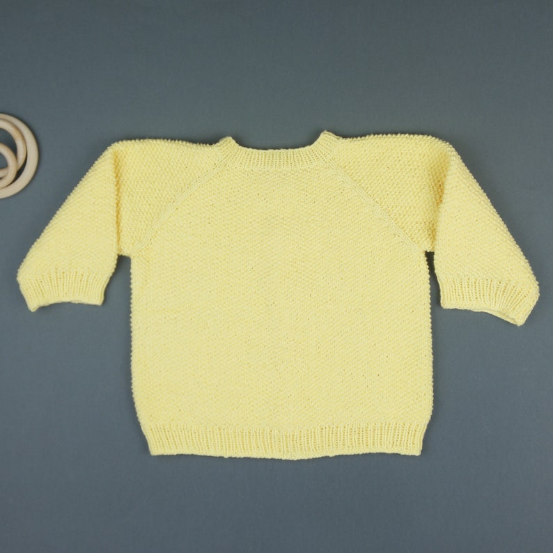 Hand Knit Baby Cardigan newborn cardigan Baby Outfit Knitted Baby Clothes Knitted Baby Cardigan Knit Baby Top image 3