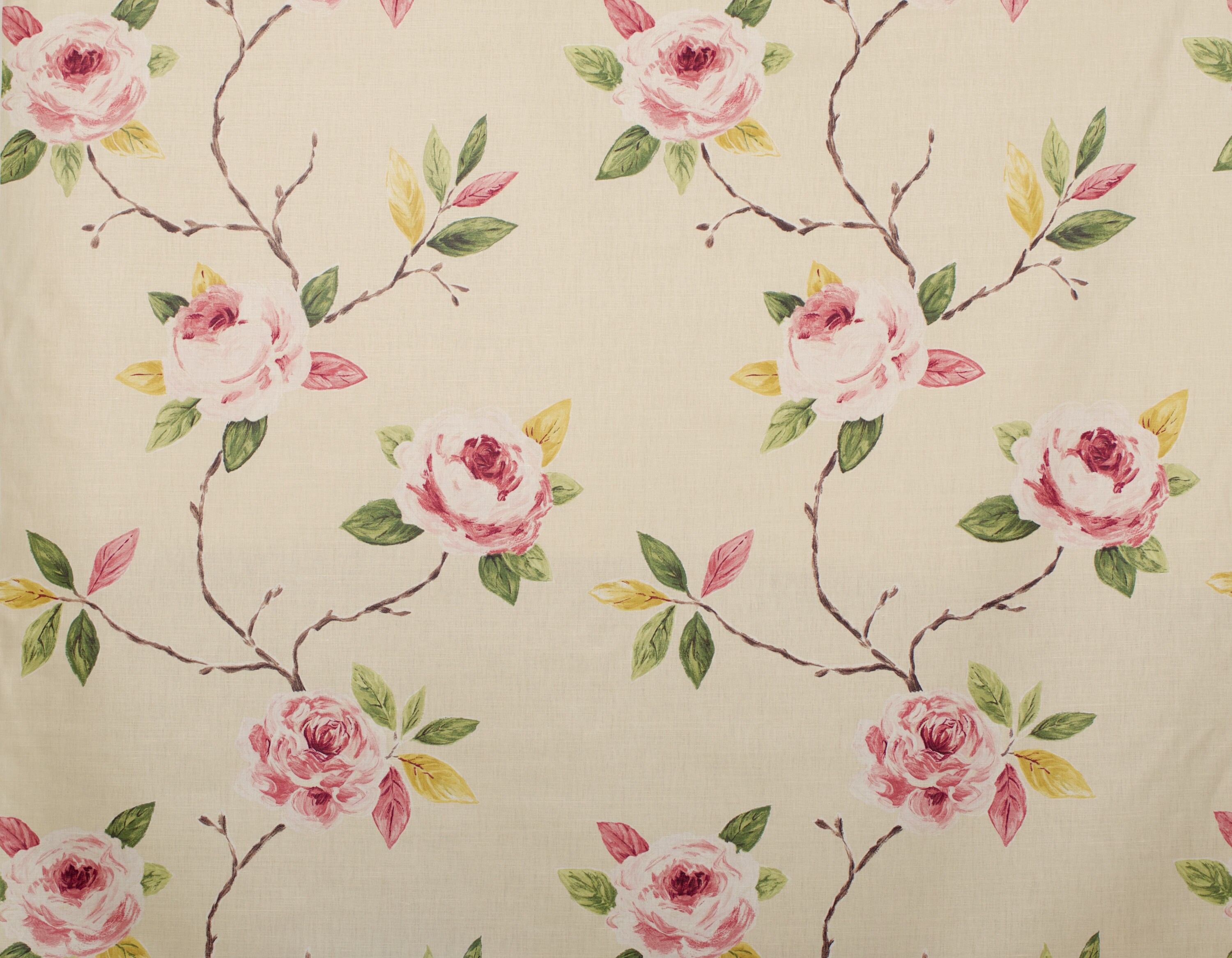 11 Yards - Sanderson Ottoline Curtain Fabric - Trailing Rose Roses ...