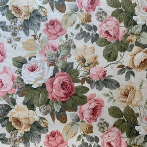 9 yards or 18 yards - Sanderson Little Chelsea curtain fabric - English roses - romantic vintage flowers cottage country style drapes