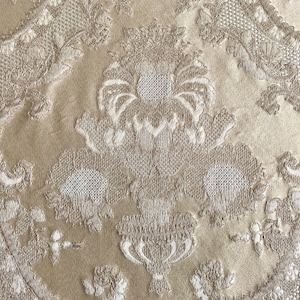 various lengths - Italian San Leucio fabric - double height 126&quot;/ 320 cm - woven in Italy - damask curtain decorative upholstery fabric