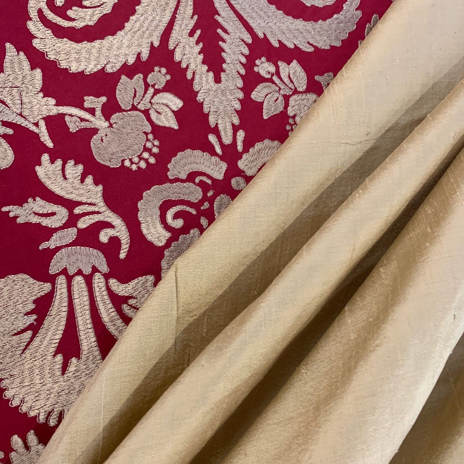 10 Yards - Luxury French Nobilis Paris Bangalore Paille Golden Silk