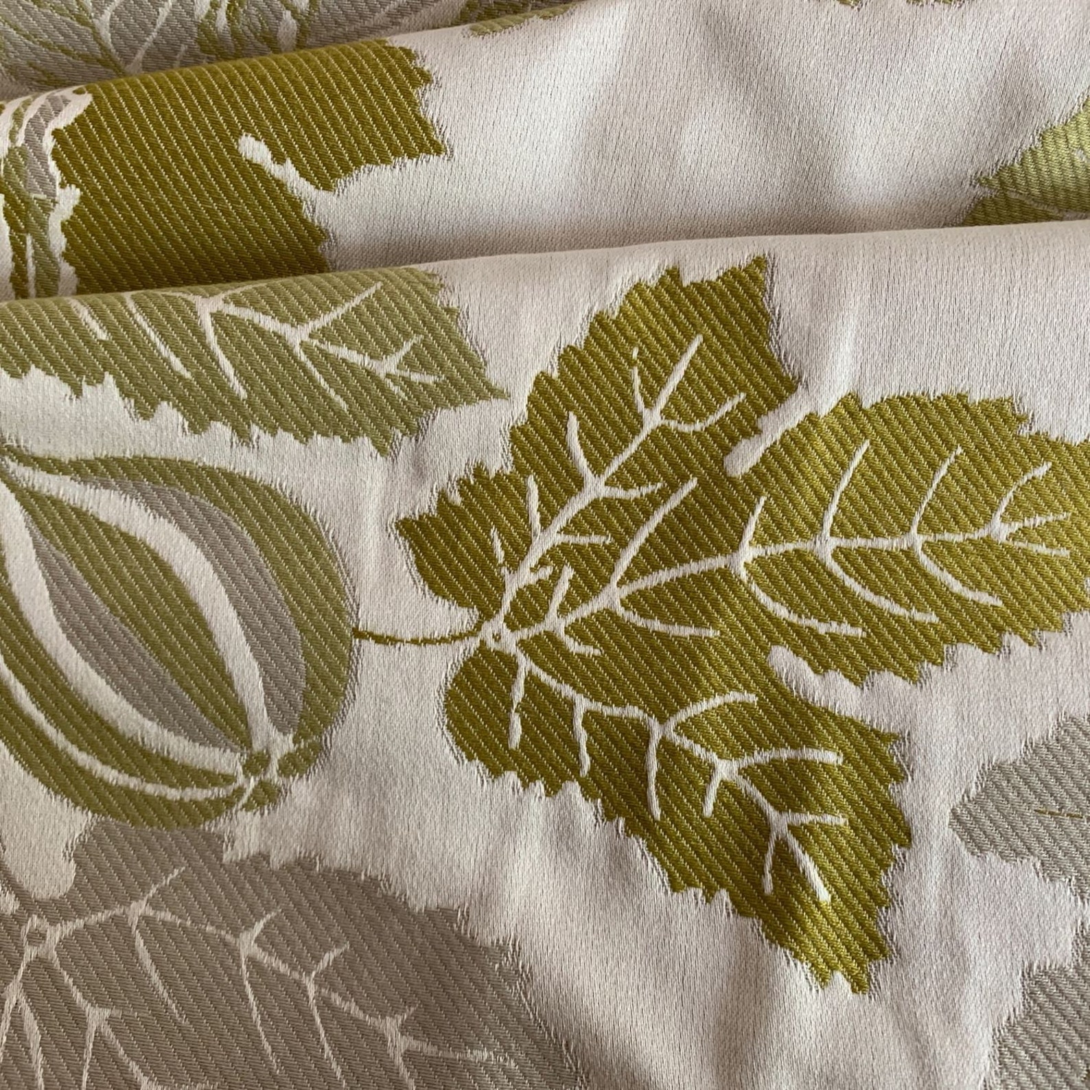 Zoffany Luxury Curtain Fabric Green Fig Leaves Available Etsy