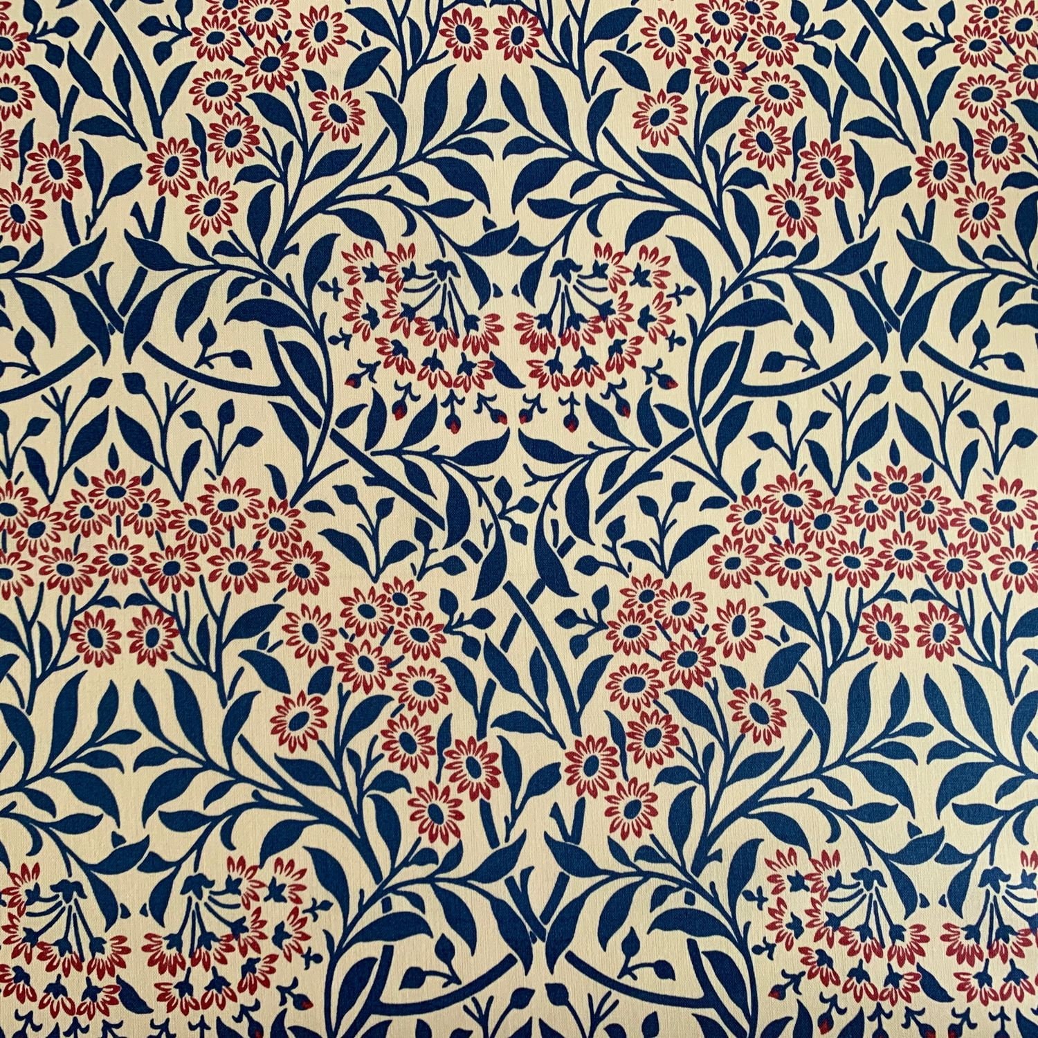 William Morris Michaelmas Daisy curtain fabric by the meter Etsy