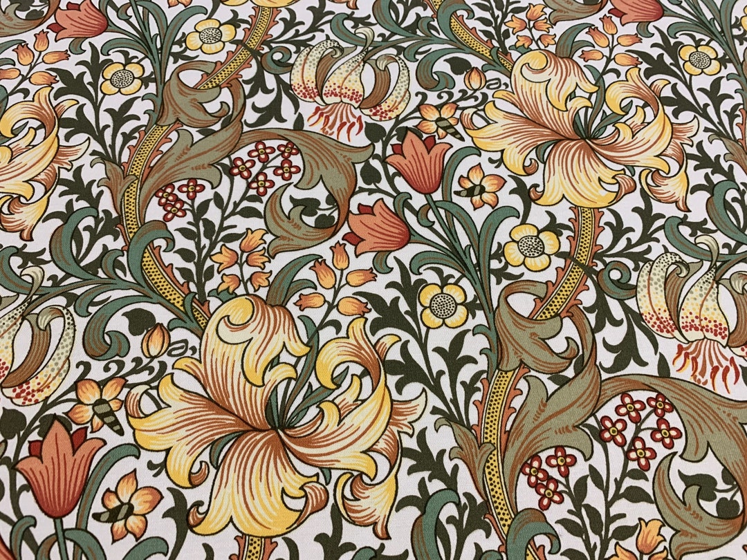 11 Yards or 22 Yards - William Morris Golden Lily Minor Curtain Fabric ...