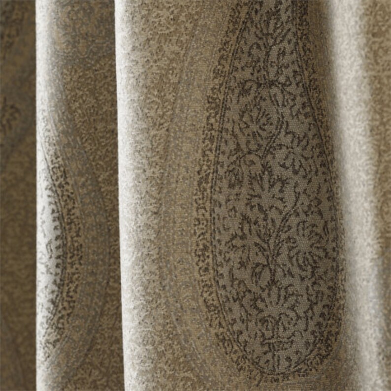 10 Yards Luxury Wool Paisley Fabric Zoffany Kashmir Biscuit Fabric 100