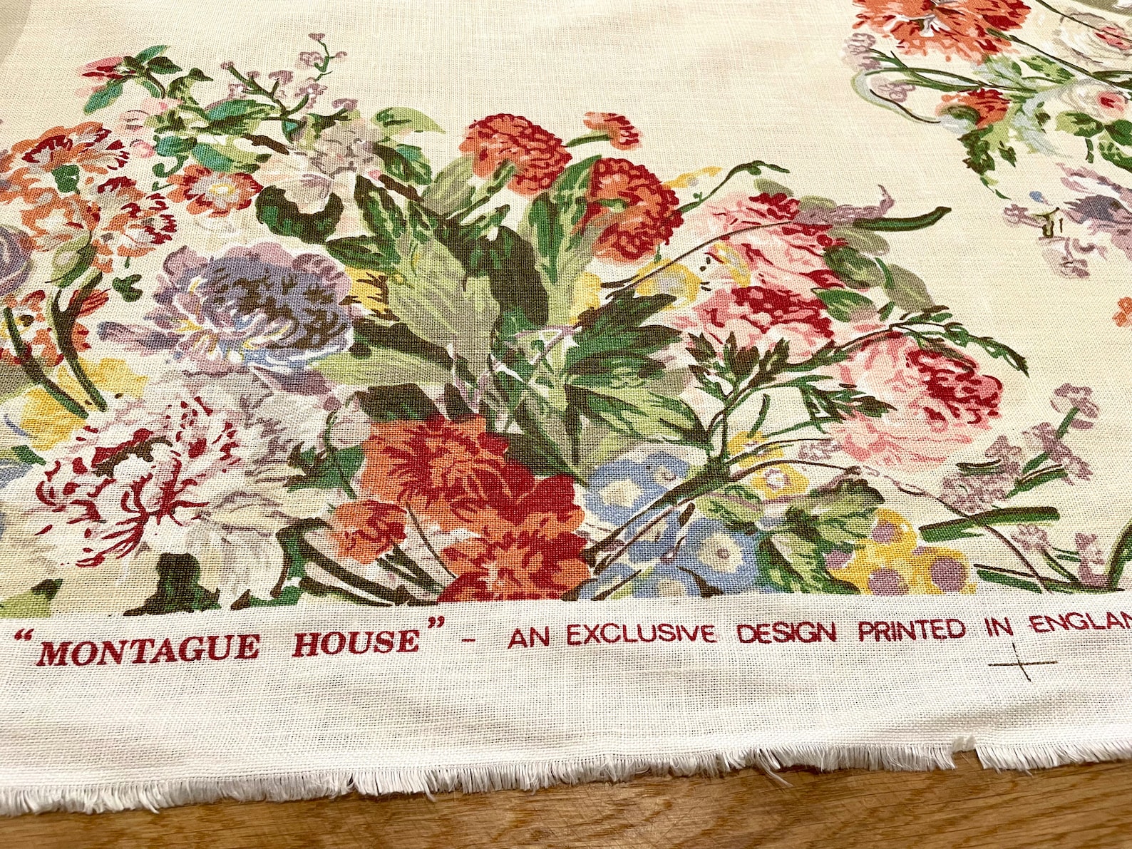 23 Yards Vintage Lee Jofa Montague House Fabric 100 Linen Fabric Large