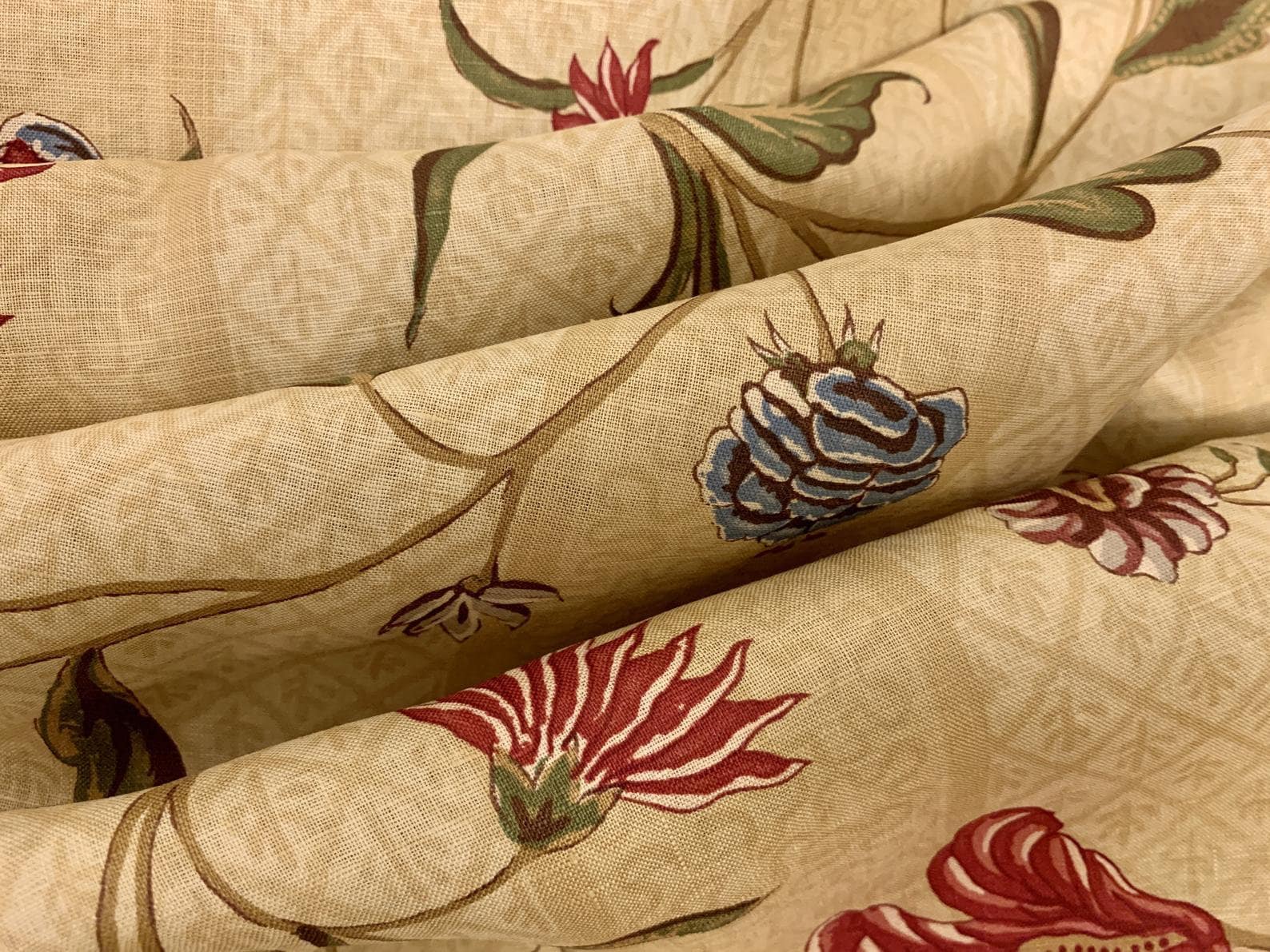 Zoffany Coromandel 100 linen curtain fabric by the meter / Etsy