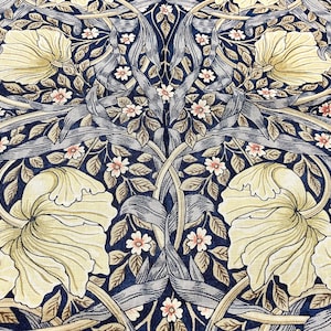 0.8 meters - William Morris Pimpernel curtain fabric - heritage vintage cottage country English style drapes curtains
