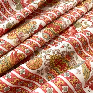 7 yards - Antique French style designer fabric by Borderline Kirmani - classical French Provence style curtains drapes