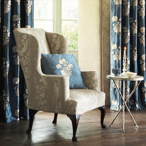 11 yards or 22 yards - Sanderson Avalon woven fabric - sand beige - woven birds fabric - romantic cottage country English style upholstery