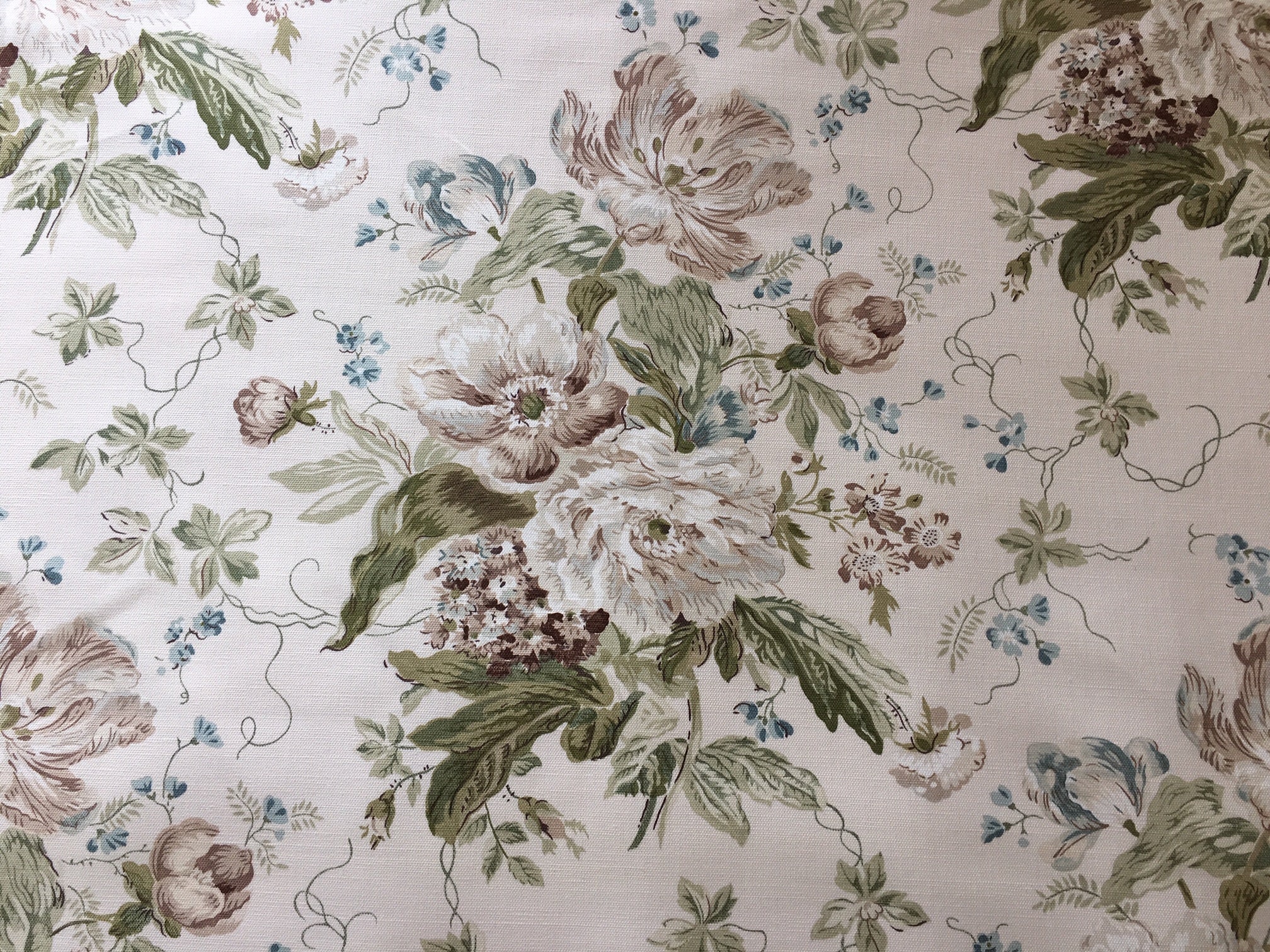 4 Meters Sanderson Alsace Curtain Fabric Garden Roses Etsy Australia