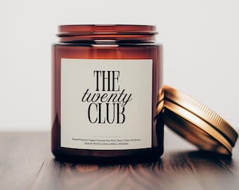 Twenty Club Candle, 20th Birthday, Candle Gift, Funny Birthday Gift, Birthday Candle, Smells like 20, Twenty Year Old Birthday Gift
