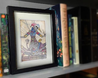 Illustrazione disegnata a mano della carta dei Tarocchi Playtime - PROTOTIPO