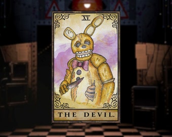 Impresión de cartas de tarot FNAF - Springtrap