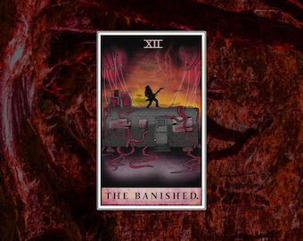 Eddie tarot card print - the banished